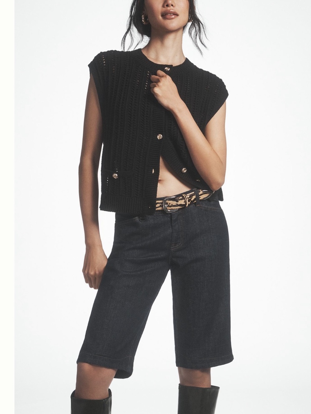 Nwt  pilcro capri bermuda jeans